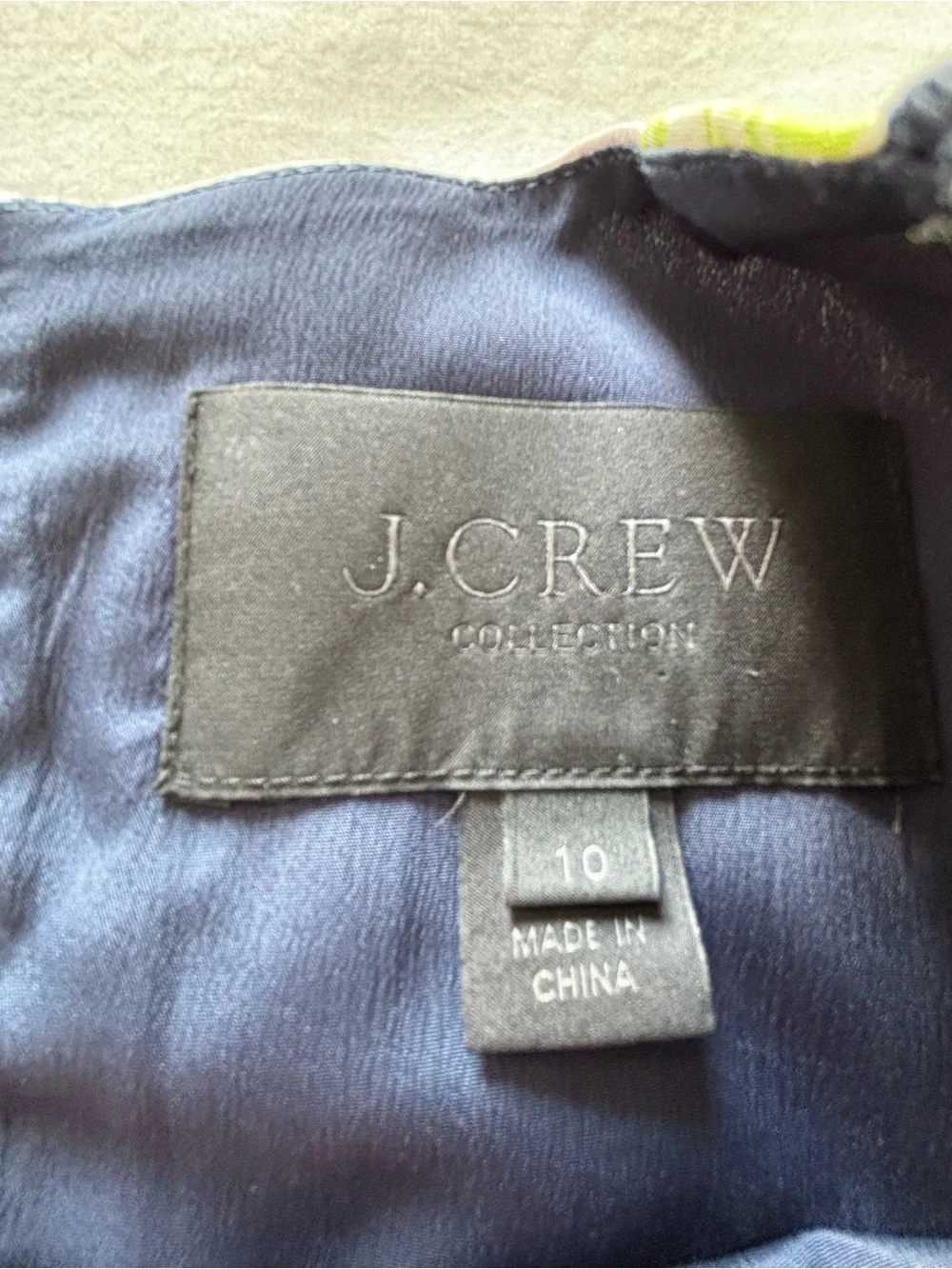 NWOT! RARE! J.Crew Collection Floral Windowpane Silk/Wool Top